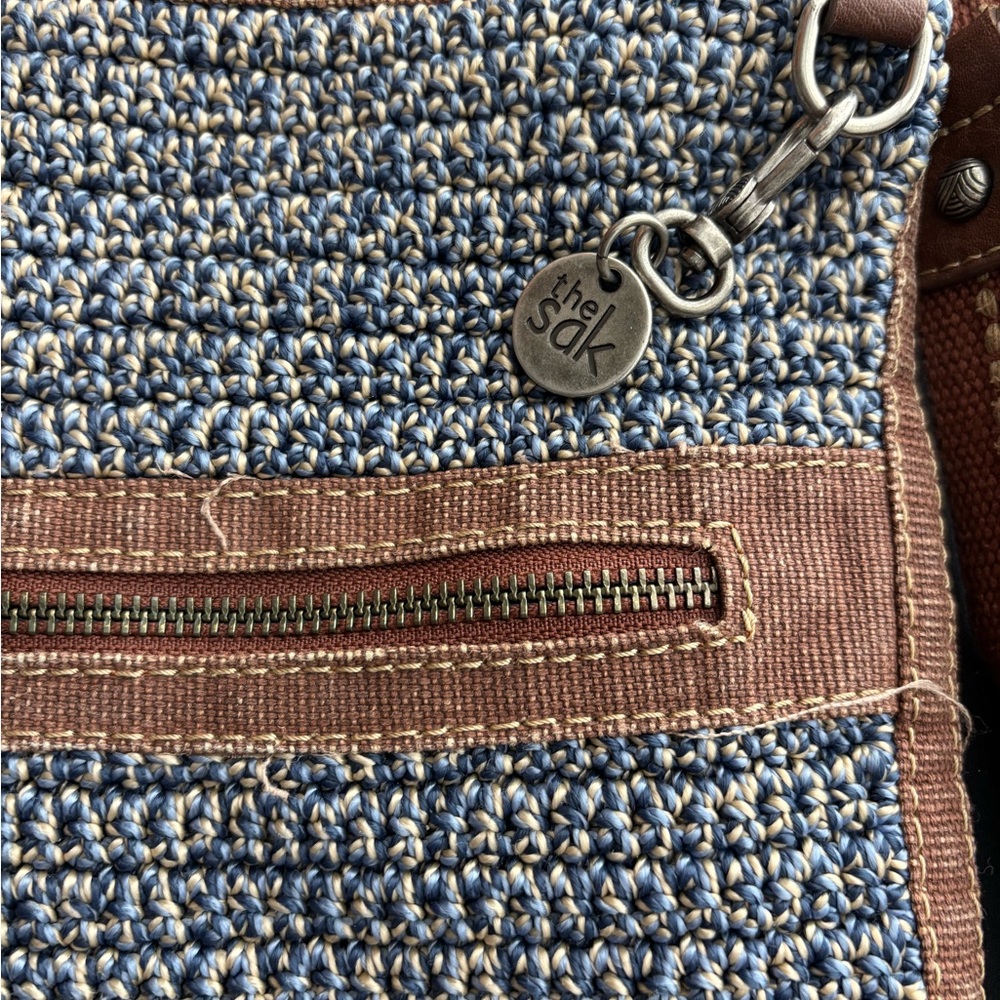 The Sak Brown and Blue Crossbody Bag - Picture 2 of 9